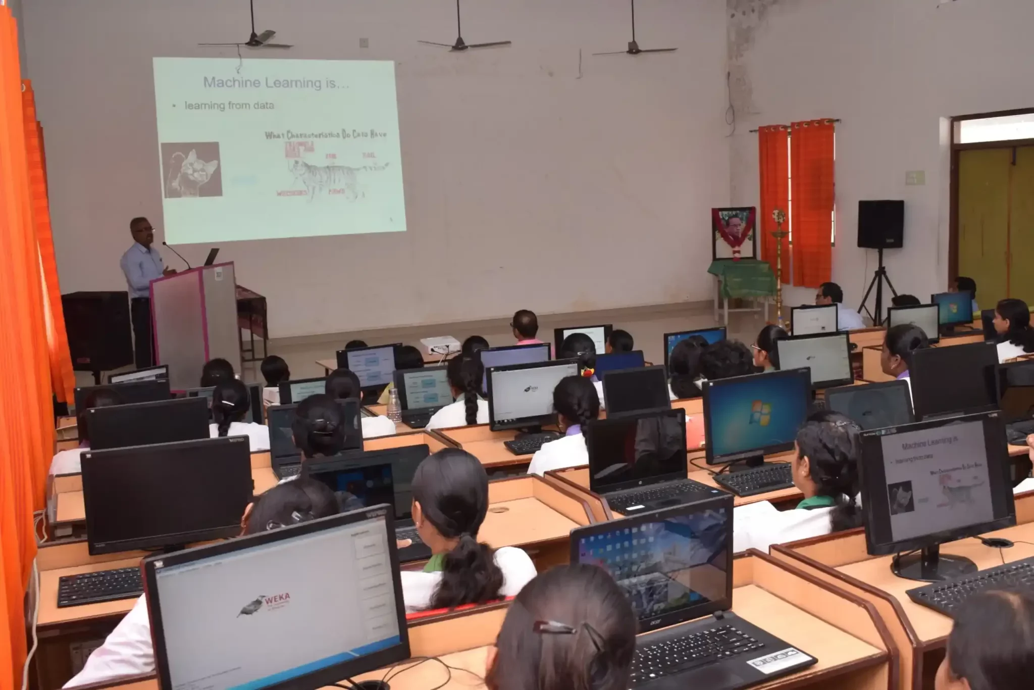 JKKN Arts and Science College classroom interior