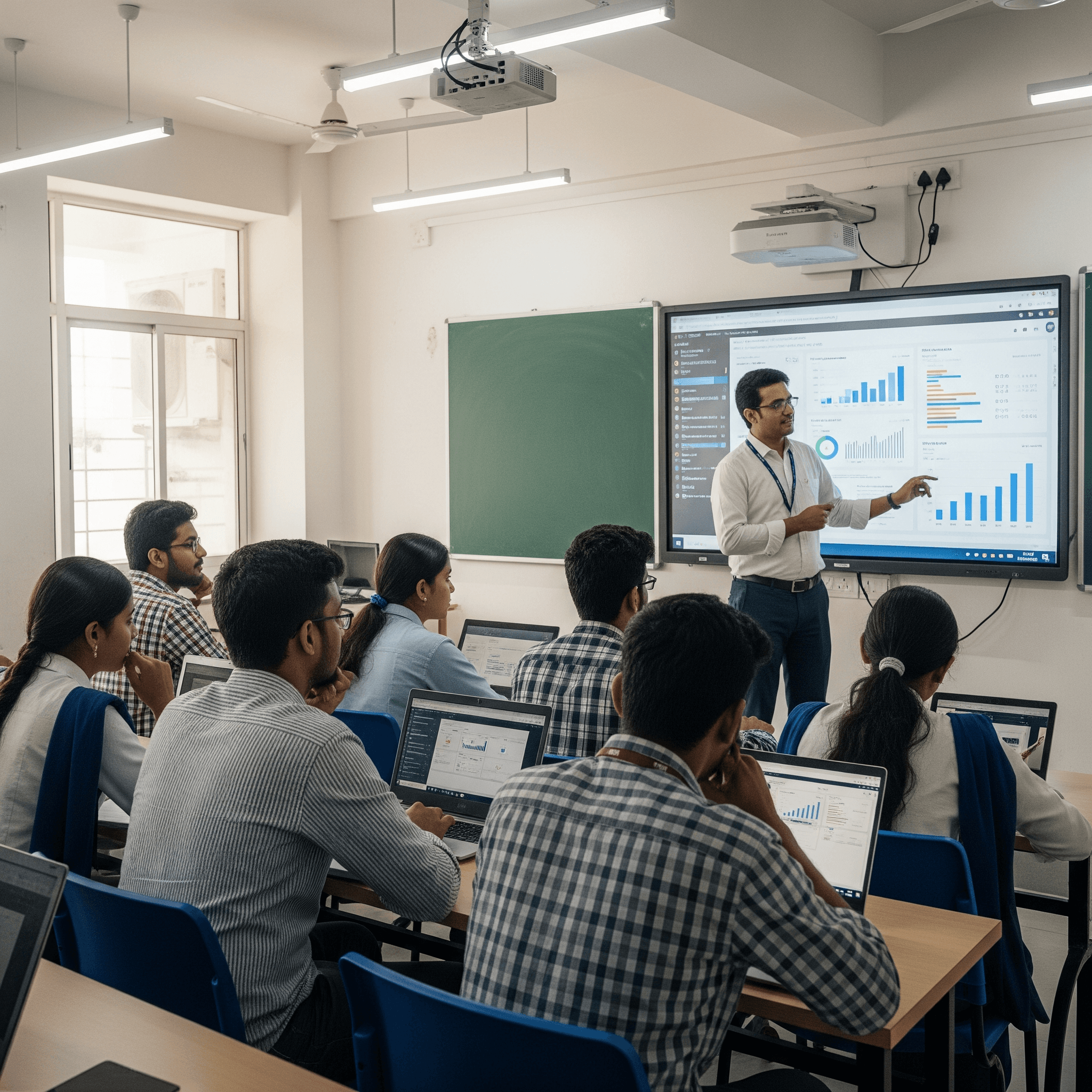 JKKN Arts and Science College classroom interior