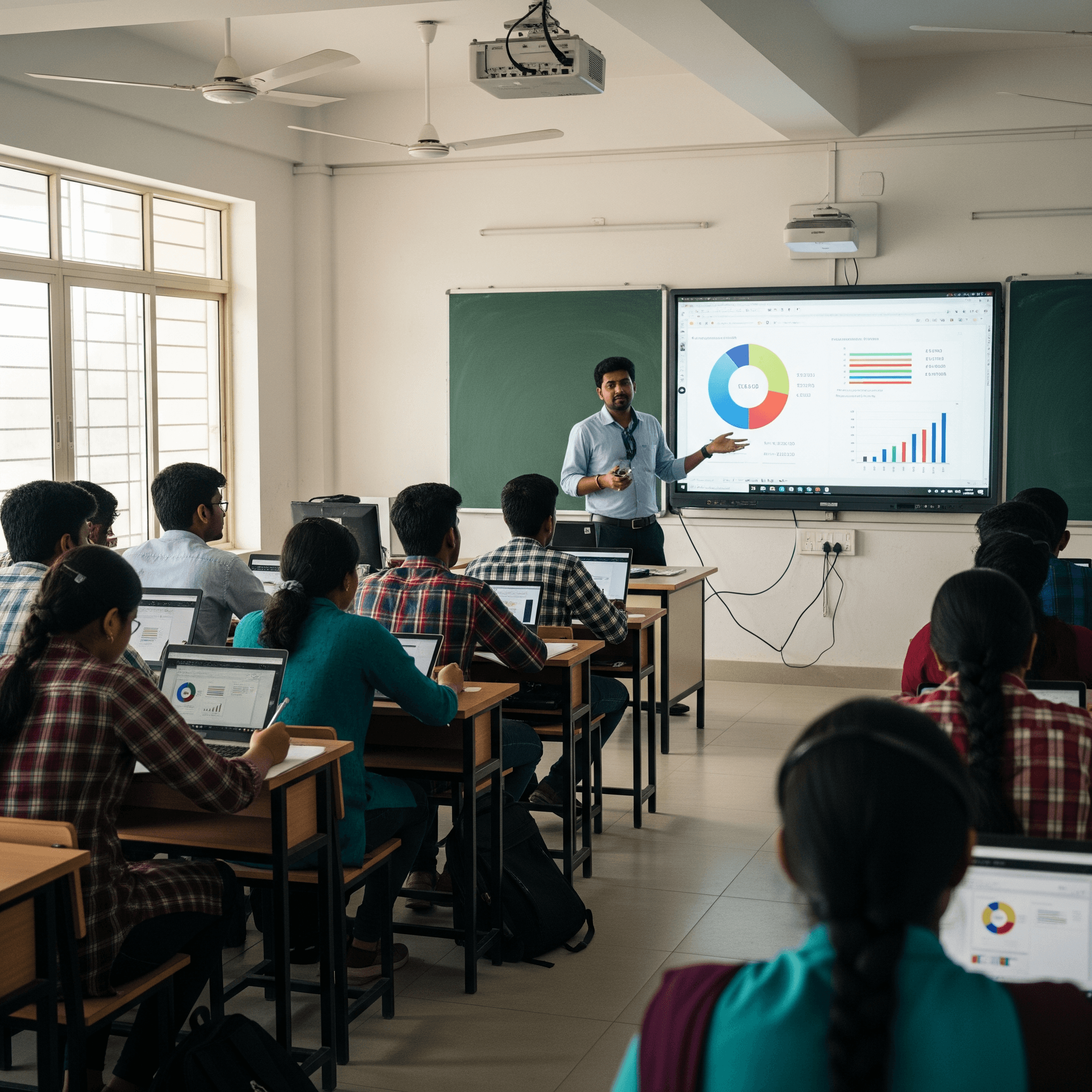JKKN Arts and Science College classroom