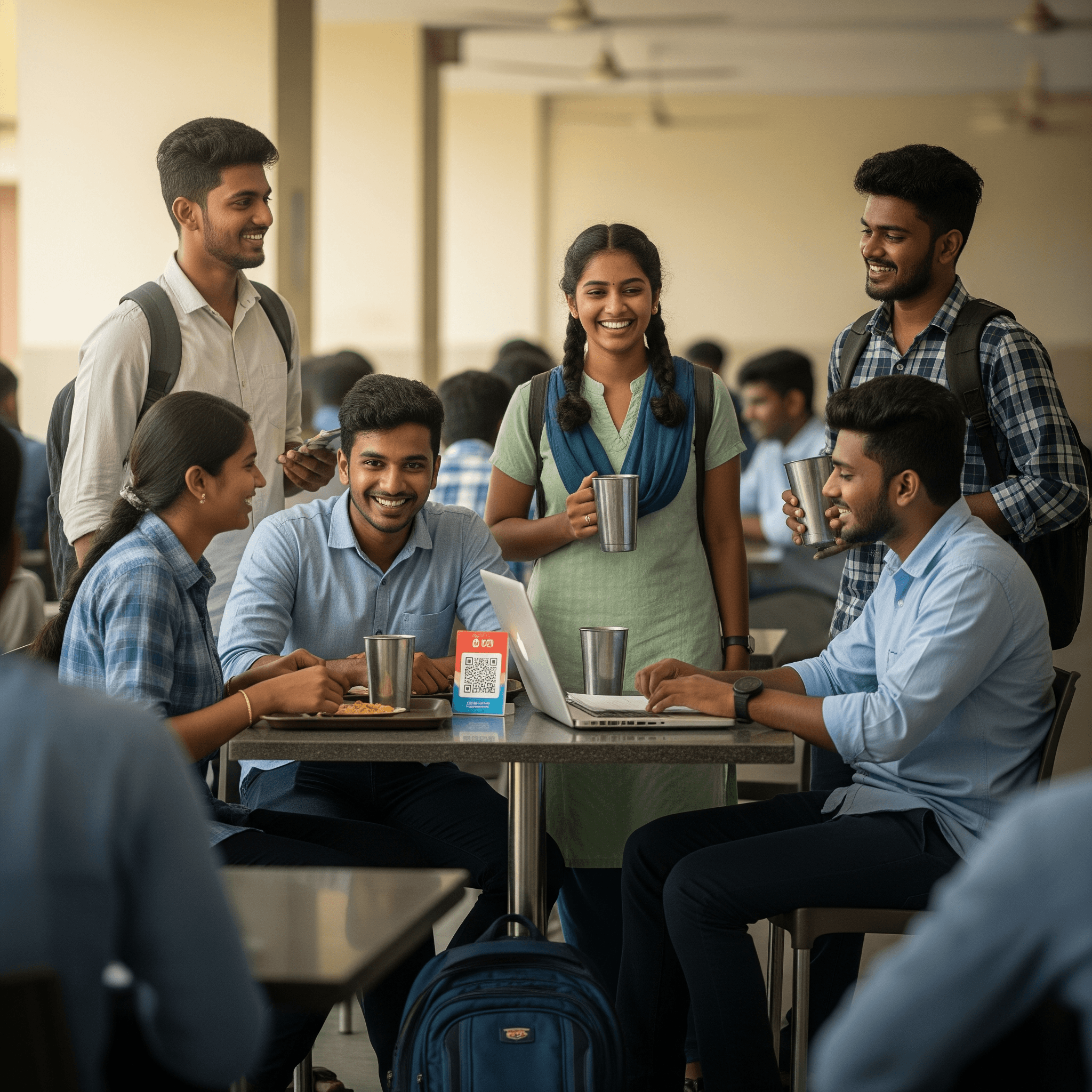 JKKN Arts and Science College food court dining area