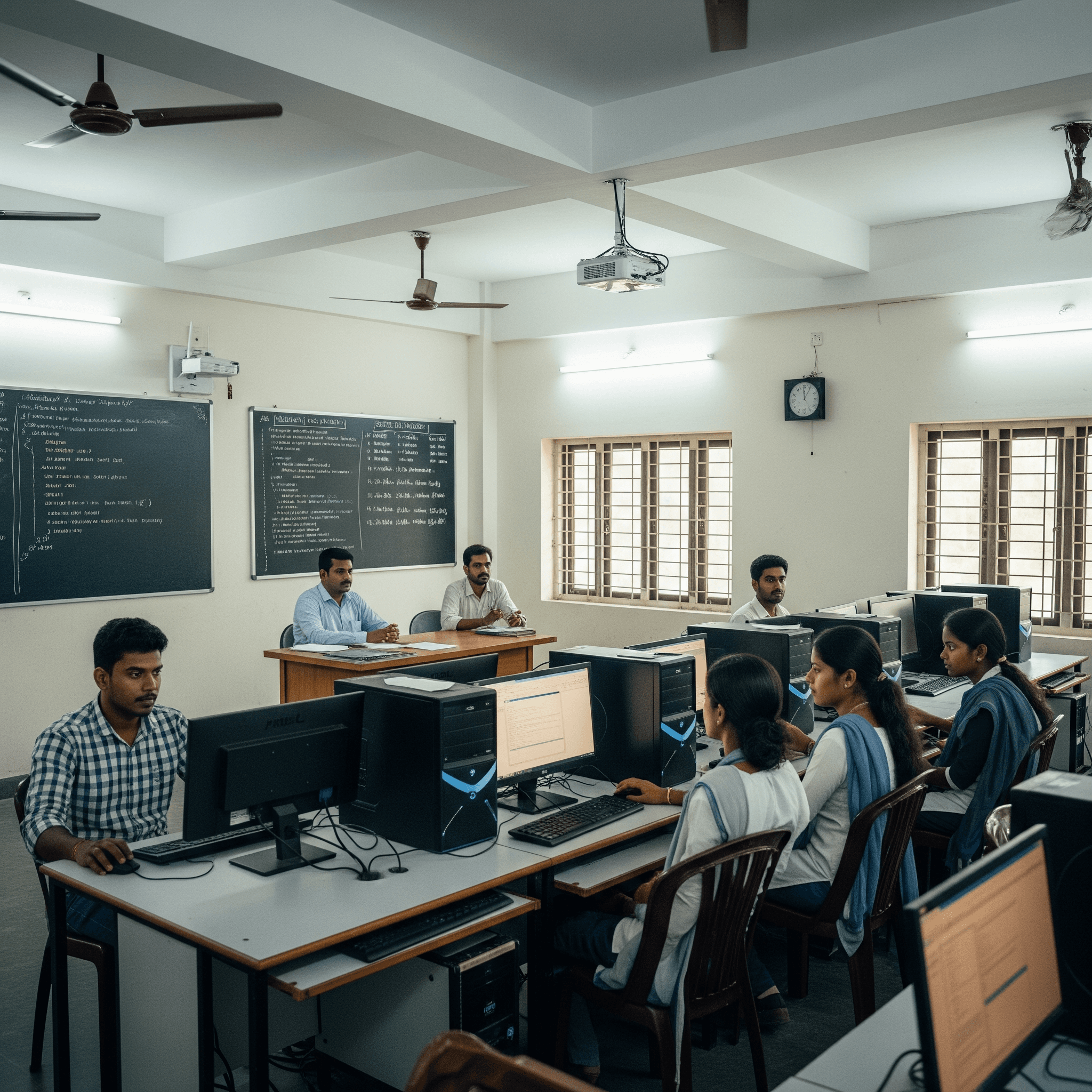 JKKN Arts and Science College laboratory equipment and workspace