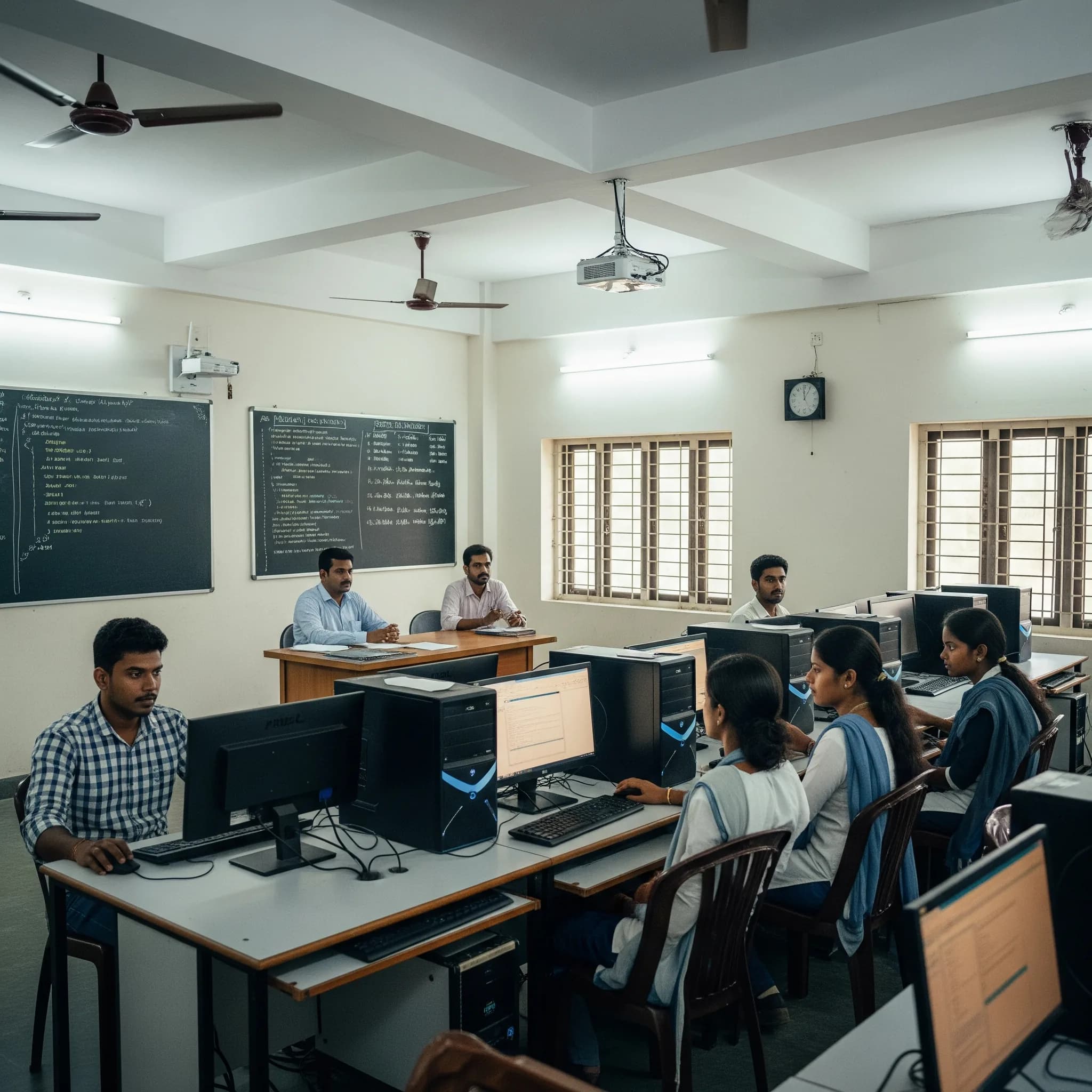 JKKN Arts and Science College laboratory equipment and workspace
