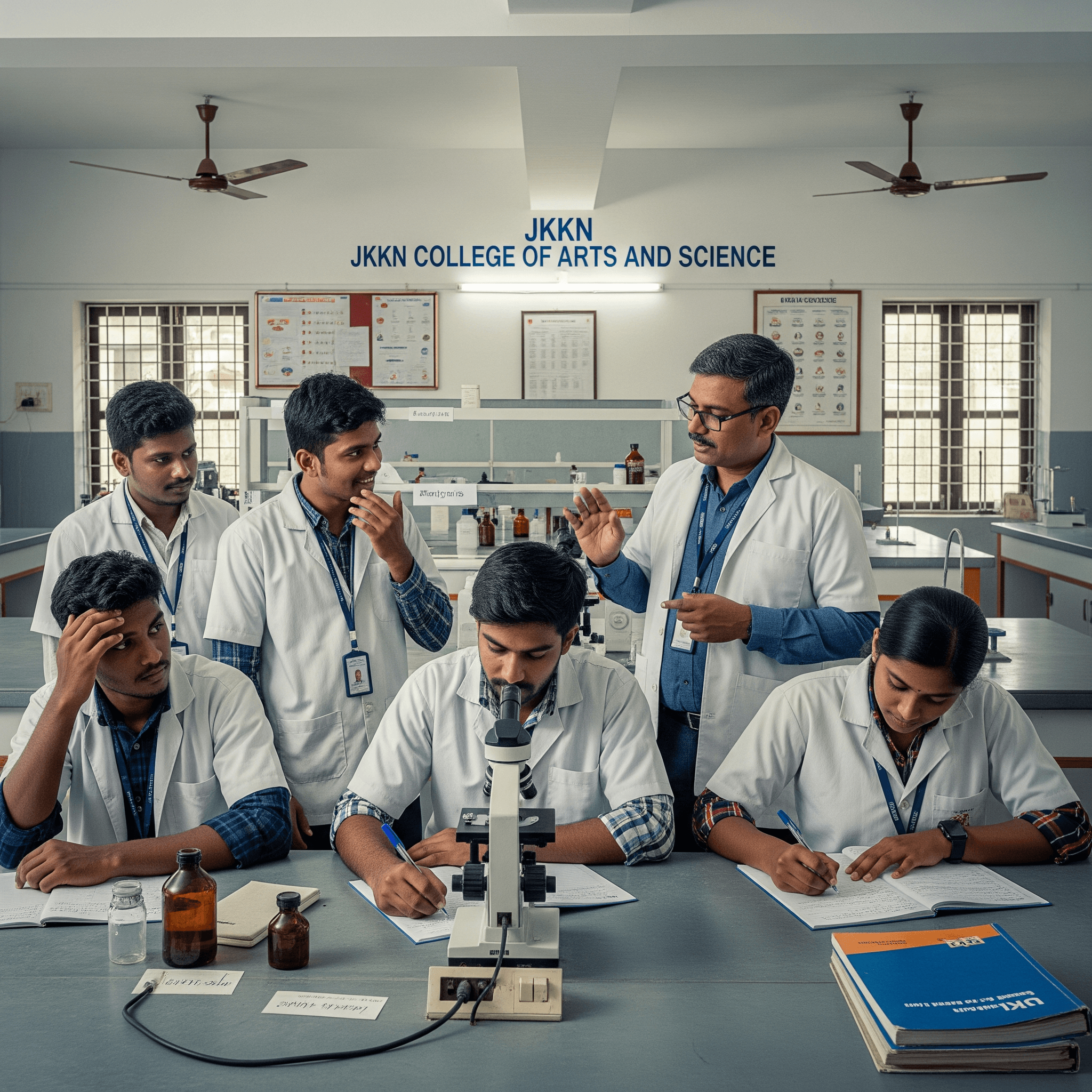 JKKN Arts and Science College laboratory facilities