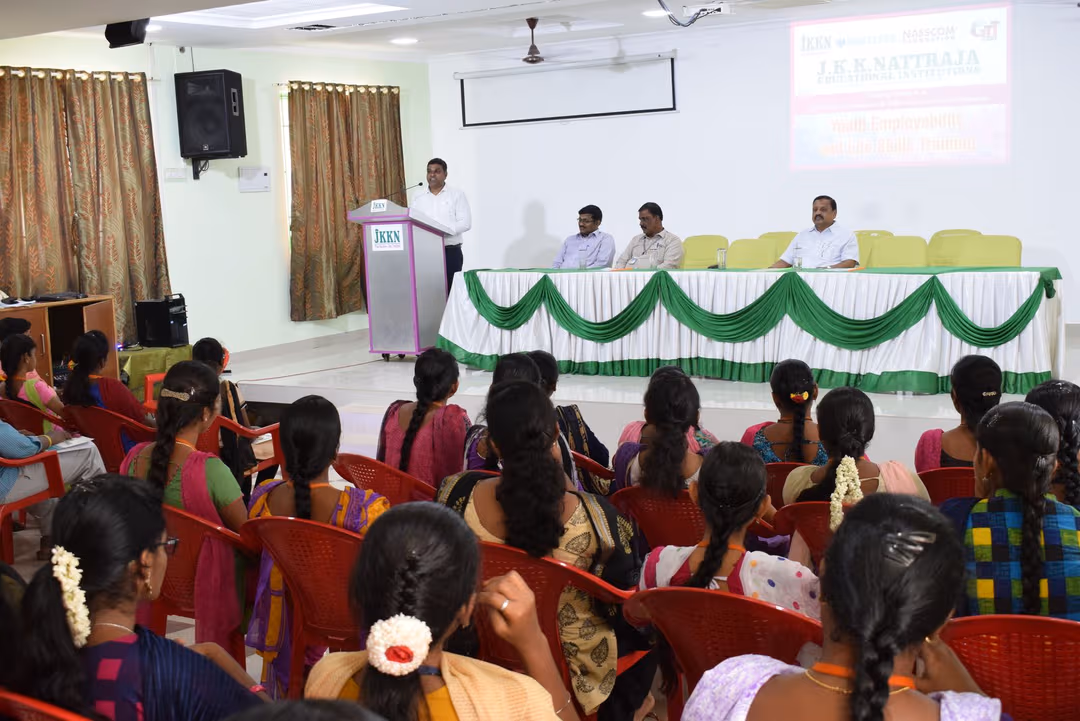 JKKN Arts and Science College seminar hall view