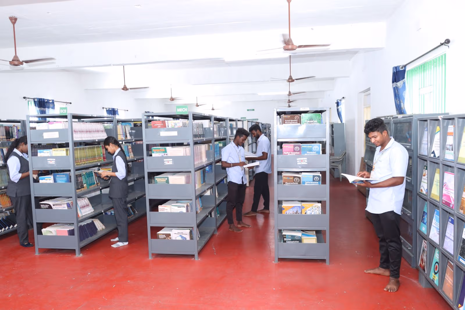 JKKN Arts and Science College library book collection